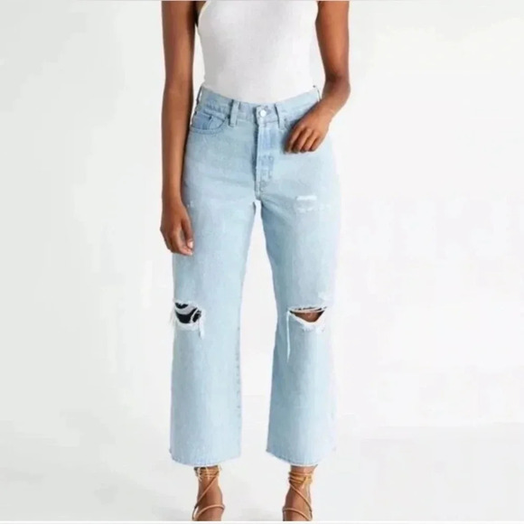 NWT ETICA Devon Crop Jeans in Mojave River - Picture 3 of 7